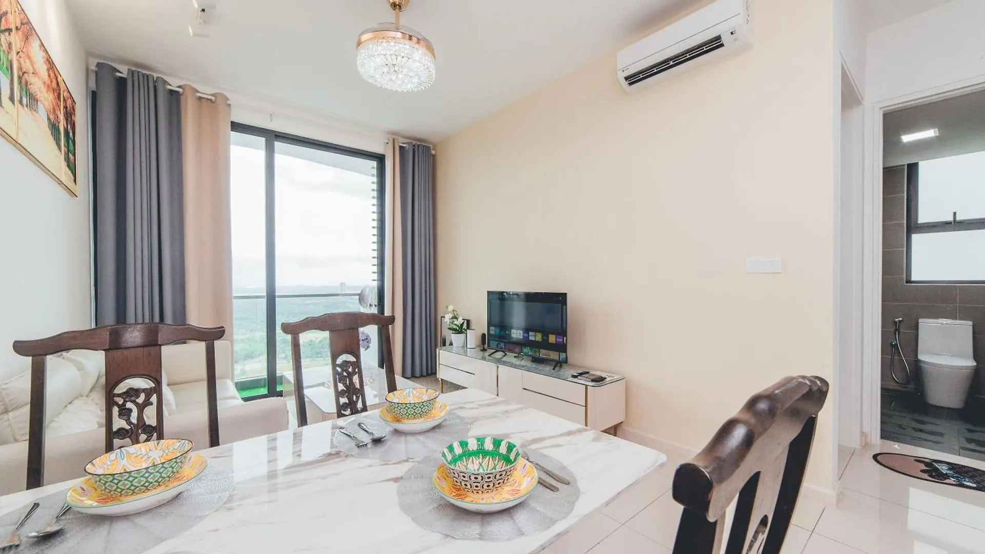 דירה ג'והור בהרו Macrolink Medini Evergreen Stay 2Br 4Pax By Our Stay